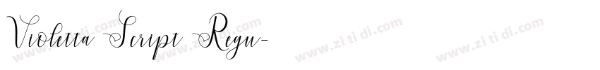 Violetta Script Regu字体转换
